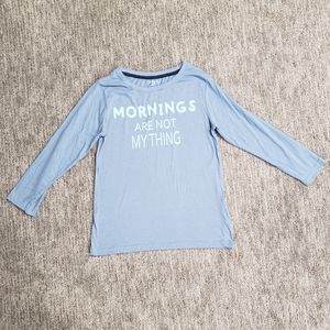 Bottoms Out Gal Sleepwear Medium Blue Sleep Shirt